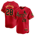 Men's St. Louis Cardinals 2024 City Connect Vapor Premier Limited Jersey - All Stitched - Red Gold, Nolan Arenado