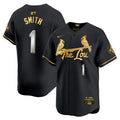Men's St. Louis Cardinals 2024 City Connect Vapor Premier Limited Jersey - All Stitched - Black Gold, Ozzie Smith