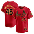 Men's St. Louis Cardinals 2024 City Connect Vapor Premier Limited Jersey - All Stitched - Red Gold, Paul Goldschmidt