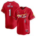 Men's St. Louis Cardinals 2024 City Connect Vapor Premier Limited Jersey - All Stitched - Red, Ozzie Smith
