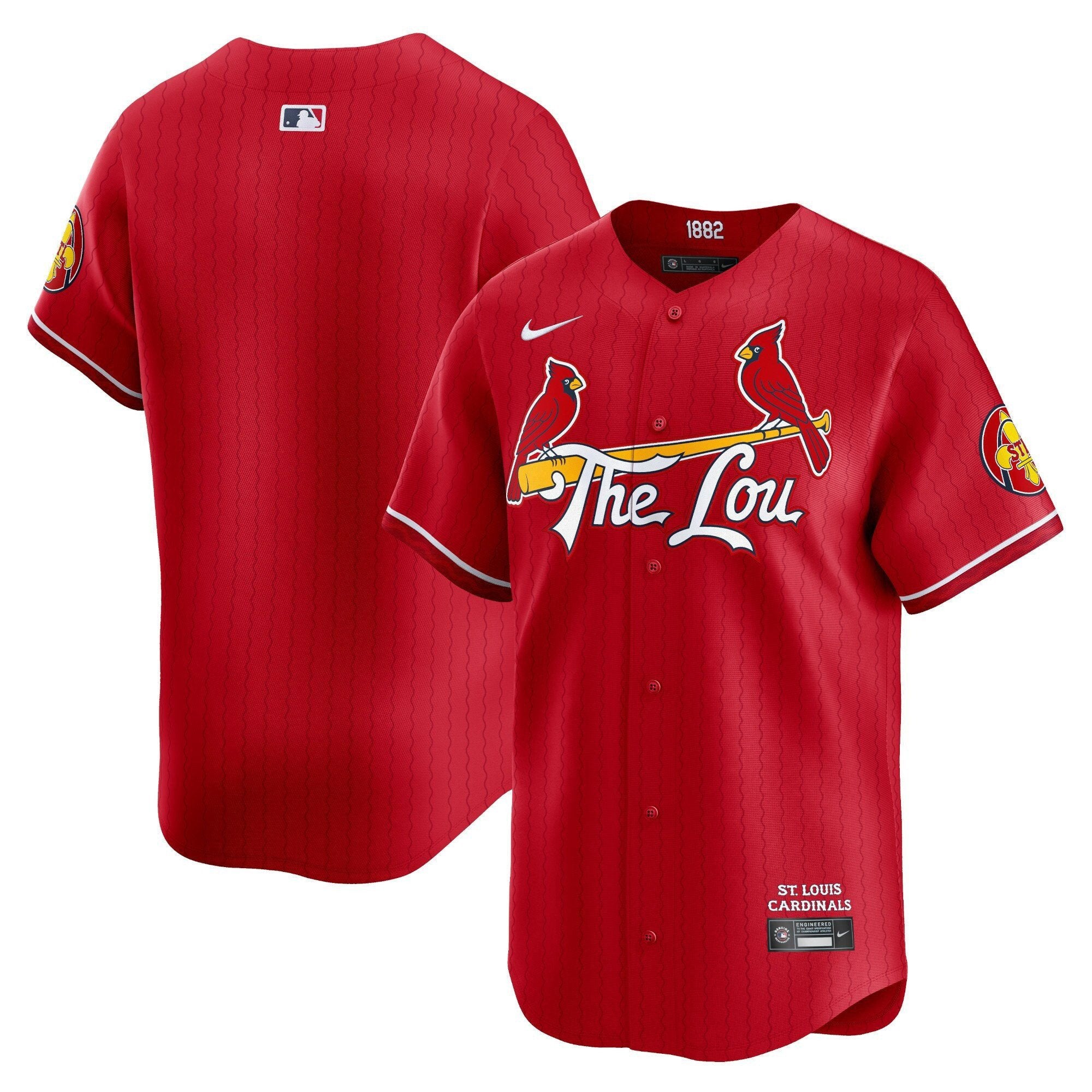 Men's St. Louis Cardinals 2024 City Connect Vapor Premier Limited Jersey - All Stitched - Red, Team
