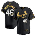 Men's St. Louis Cardinals 2024 City Connect Vapor Premier Limited Jersey - All Stitched - Black Gold, Paul Goldschmidt