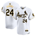 Men's St. Louis Cardinals 2024 City Connect Vapor Premier Limited Jersey - All Stitched - White Gold, Whitey Herzog