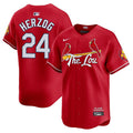 Men's St. Louis Cardinals 2024 City Connect Vapor Premier Limited Jersey V2 - All Stitched - Red, Whitey Herzog