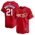 Men's St. Louis Cardinals 2024 City Connect Vapor Premier Limited Jersey V2 - All Stitched - Red, Lars Nootbaar