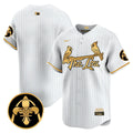 Men's St. Louis Cardinals 2024 City Connect Vapor Premier Limited Jersey V2 - All Stitched - White Gold, Team