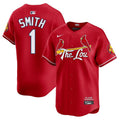 Men's St. Louis Cardinals 2024 City Connect Vapor Premier Limited Jersey V2 - All Stitched - Red, Ozzie Smith