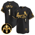 Men's St. Louis Cardinals 2024 City Connect Vapor Premier Limited Jersey V2 - All Stitched - Black Gold, Ozzie Smith