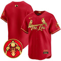 Men's St. Louis Cardinals 2024 City Connect Vapor Premier Limited Jersey V2 - All Stitched - Red Gold, Team