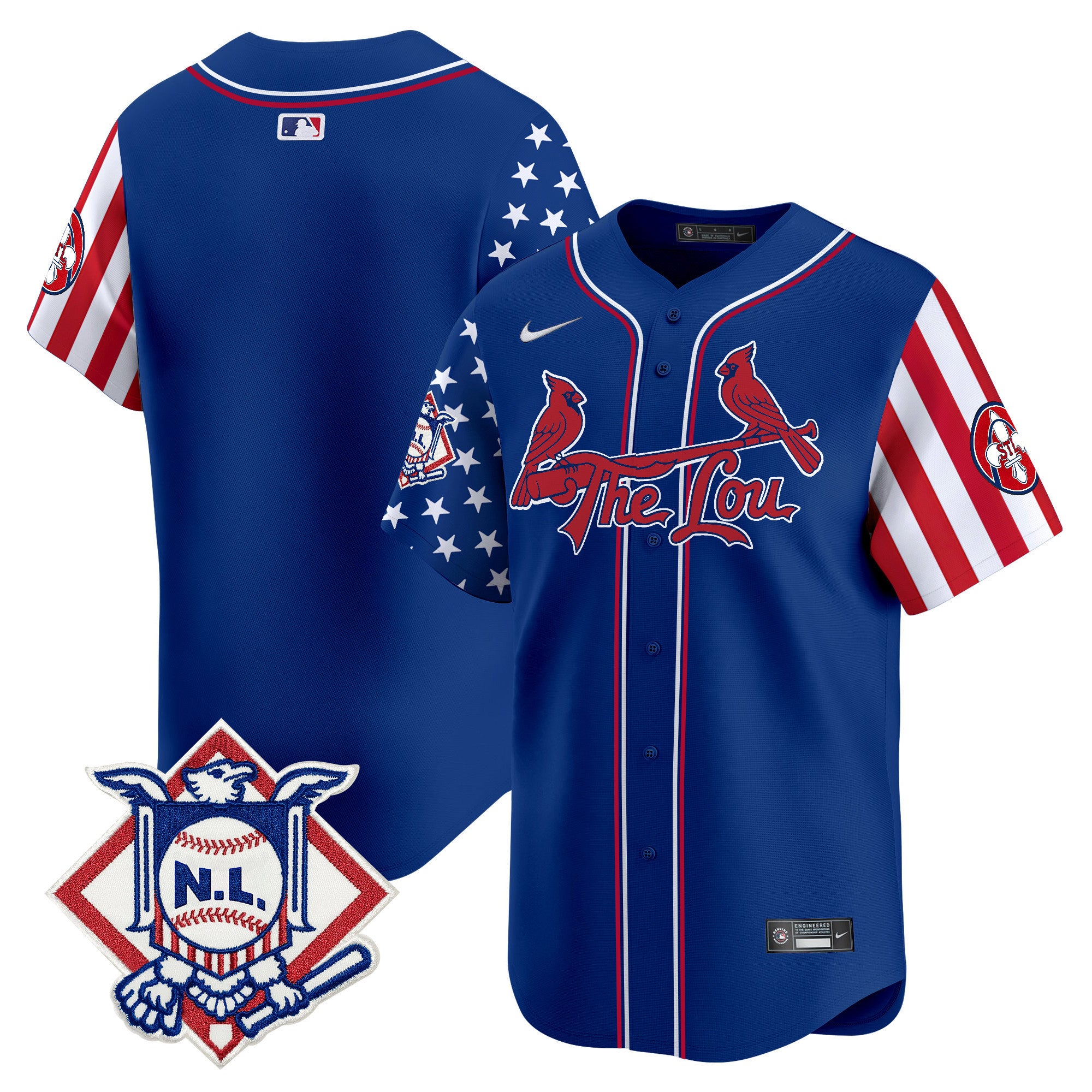Men's St. Louis Cardinals 2024 Fourth of July Vapor Premier Limited Jersey - All Stitched - Royal, Team