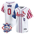 Men's St. Louis Cardinals 2024 Fourth of July Vapor Premier Limited Jersey - All Stitched - White, Masyn Winn
