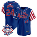 Men's St. Louis Cardinals 2024 Fourth of July Vapor Premier Limited Jersey - All Stitched - Royal, Whitey Herzog