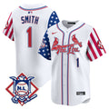 Men's St. Louis Cardinals 2024 Fourth of July Vapor Premier Limited Jersey - All Stitched - White, Ozzie Smith