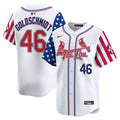 Men's St. Louis Cardinals 2024 Independence Day Vapor Premier Limited Jersey - All Stitched - White, Paul Goldschmidt
