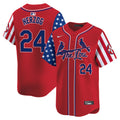 Men's St. Louis Cardinals 2024 Independence Day Vapor Premier Limited Jersey - All Stitched - Red, Whitey Herzog