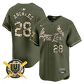 Men's St. Louis Cardinals Armed Forces Day Vapor Premier Limited Jersey - All Stitched - Green, Nolan Arenado