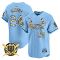 Men's St. Louis Cardinals Armed Forces Day Vapor Premier Limited Jersey - All Stitched - Light Blue, Whitey Herzog