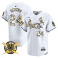 Men's St. Louis Cardinals Armed Forces Day Vapor Premier Limited Jersey - All Stitched - White, Whitey Herzog