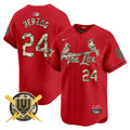 Men's St. Louis Cardinals Armed Forces Day Vapor Premier Limited Jersey - All Stitched - Red, Whitey Herzog