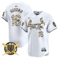 Men's St. Louis Cardinals Armed Forces Day Vapor Premier Limited Jersey - All Stitched - White, Nolan Gorman