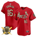 Men's St. Louis Cardinals Armed Forces Day Vapor Premier Limited Jersey - All Stitched - Red, Nolan Gorman