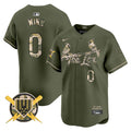 Men's St. Louis Cardinals Armed Forces Day Vapor Premier Limited Jersey - All Stitched - Green, Masyn Winn