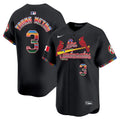 Men's St. Louis Cardinals Fiesta Cardenales Vapor Premier Limited Jersey - All Stitched - Black, Metro Boomin