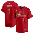 Men's St. Louis Cardinals Fiesta Cardenales Vapor Premier Limited Jersey - All Stitched - Red, Ozzie Smith