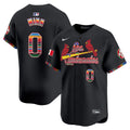 Men's St. Louis Cardinals Fiesta Cardenales Vapor Premier Limited Jersey - All Stitched - Black, Masyn Winn