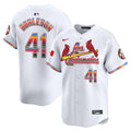 Men's St. Louis Cardinals Fiesta Cardenales Vapor Premier Limited Jersey - All Stitched - White, Alec Burleson