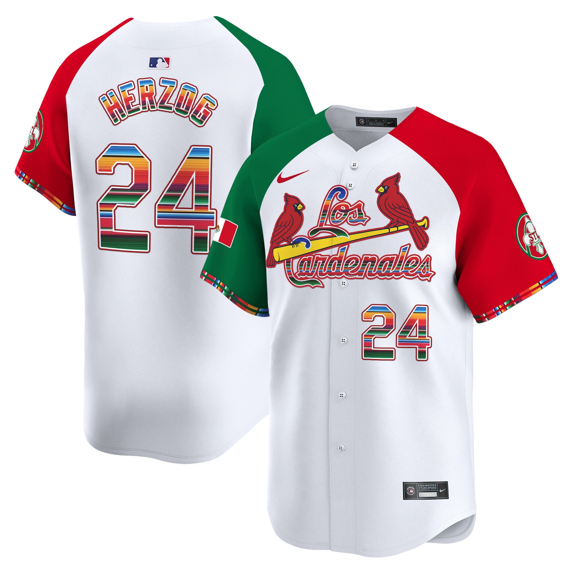 Men's St. Louis Cardinals Fiesta Cardenales Vapor Premier Limited Jersey - All Stitched - Alternate, Whitey Herzog