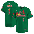 Men's St. Louis Cardinals Fiesta Cardenales Vapor Premier Limited Jersey - All Stitched - Green, Ozzie Smith