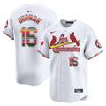 Men's St. Louis Cardinals Fiesta Cardenales Vapor Premier Limited Jersey - All Stitched - White, Nolan Gorman
