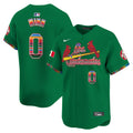 Men's St. Louis Cardinals Fiesta Cardenales Vapor Premier Limited Jersey - All Stitched - Green, Masyn Winn
