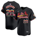 Men's St. Louis Cardinals Fiesta Cardenales Vapor Premier Limited Jersey - All Stitched - Black, Nolan Arenado