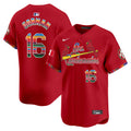 Men's St. Louis Cardinals Fiesta Cardenales Vapor Premier Limited Jersey - All Stitched - Red, Nolan Gorman