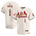 Men's St. Louis Cardinals Fiesta Cardenales Vapor Premier Limited Jersey - All Stitched - Cream, Ozzie Smith