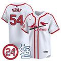 Men's St. Louis Cardinals Memorial Vapor Premier Limited Jersey - All Stitched - Cooperstown White, Sonny Gray