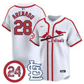 Men's St. Louis Cardinals Memorial Vapor Premier Limited Jersey - All Stitched - Cooperstown White, Nolan Arenado