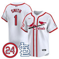 Men's St. Louis Cardinals Memorial Vapor Premier Limited Jersey - All Stitched - Cooperstown White, Ozzie Smith