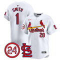 Men's St. Louis Cardinals Memorial Vapor Premier Limited Jersey - All Stitched - White, Ozzie Smith
