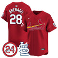 Men's St. Louis Cardinals Memorial Vapor Premier Limited Jersey - All Stitched - Red, Nolan Arenado