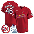 Men's St. Louis Cardinals Memorial Vapor Premier Limited Jersey - All Stitched - Red, Paul Goldschmidt