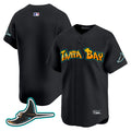 Men's Tampa Bay Rays 'Graffiti Gulfside Edition' Vapor Premier Limited Jersey - All Stitched - Black, Team