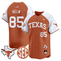 Men's Texas Longhorns 2024 Vapor Premier Baseball Jersey - All Stitched - Orange Alternate, Gunnar Helm