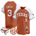 Men's Texas Longhorns 2024 Vapor Premier Baseball Jersey - All Stitched - Orange Alternate, Quinn Ewers