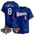 Men's Texas Rangers 2024 All Star Game Patch Vapor Premier Limited Jersey - All Stitched - Royal, Josh Smith