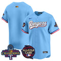 Men's Texas Rangers 2024 All Star Game Patch Vapor Premier Limited Jersey - All Stitched - Blue, Team
