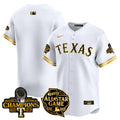 Men's Texas Rangers 2024 All Star Game Patch Vapor Premier Limited Jersey - All Stitched - White Gold, Team