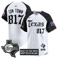 Men's Texas Rangers 'Gothic Frontier Edition' Vapor Premier Limited Jersey - All Stitched - Alternate, Cow Town 817